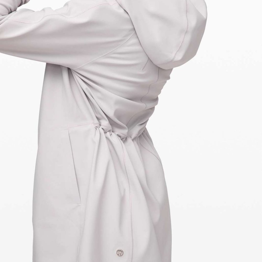 LULULEMON Women's Glyde Along Softshell jacket gray size 8 - Picture 2 of 9